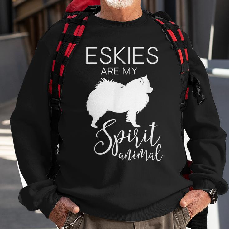 Eskie American Eskimo Dog Spirit Animal J000267 Sweatshirt Gifts for Old Men