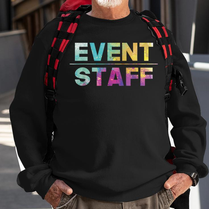 Event Staff - Festival Party Crew Events Organizer Planning Sweatshirt Gifts for Old Men