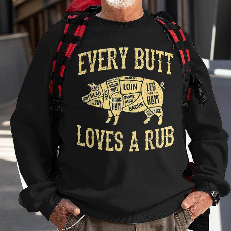 Every Butt Loves Deserves A Goodrub Bbq Pork Sweatshirt Gifts for Old Men