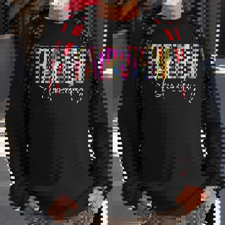 Fairview Elementary Tie Dye Back To School Appreciation Sweatshirt Gifts for Old Men