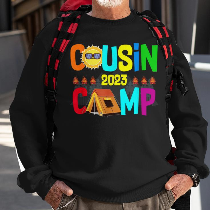 Family Camping Summer Vacation Crew Cousin Camp 2023 Sweatshirt Gifts for Old Men
