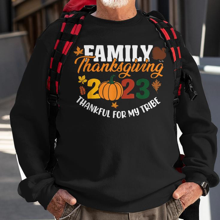 Family Thanksgiving 2023 Thankful For My Tribe Sweatshirt Gifts for Old Men