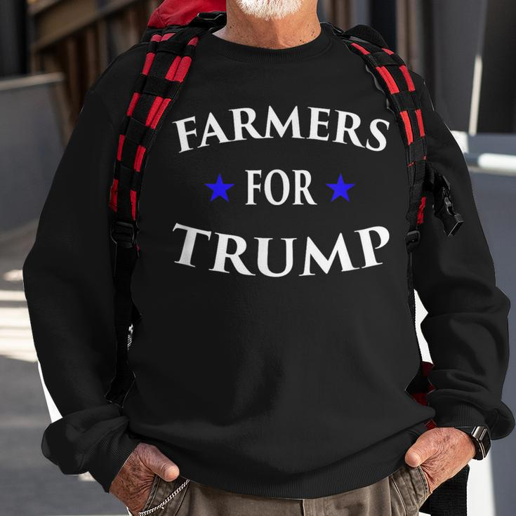 Farmers For Trump Farm Ranch Tractor Heartland Country Sweatshirt Gifts for Old Men