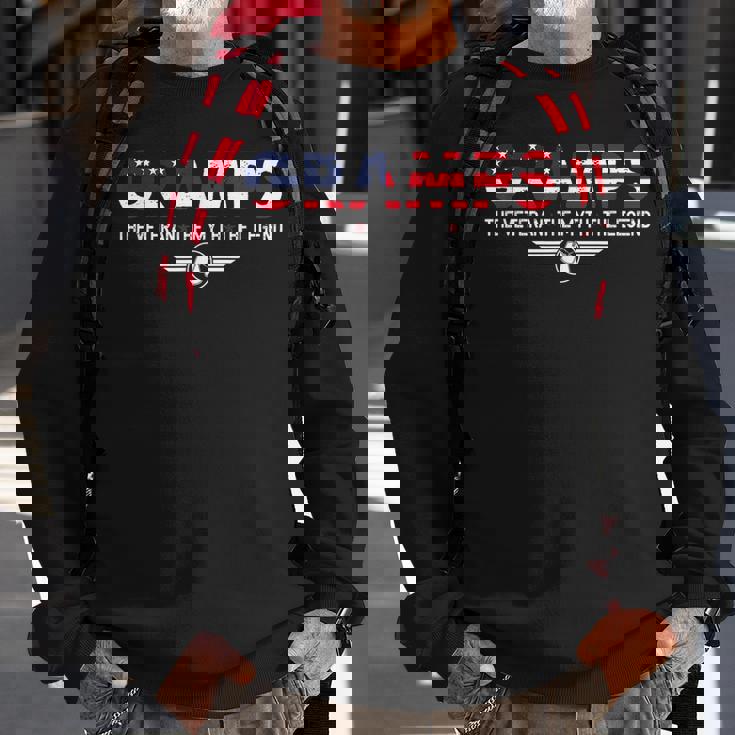 Fathers Day Gifts Grandpa Gramps The Veteran Myth Legend Sweatshirt Gifts for Old Men