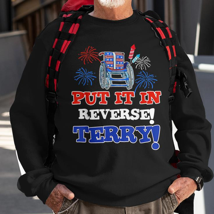 Fireworks Back Up Put It In Reverse Terry Funny 4Th Of July Sweatshirt Gifts for Old Men
