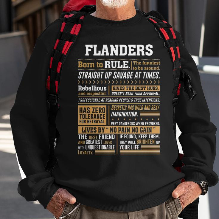 Flanders Name Gift Flanders Born To Rule Sweatshirt Gifts for Old Men