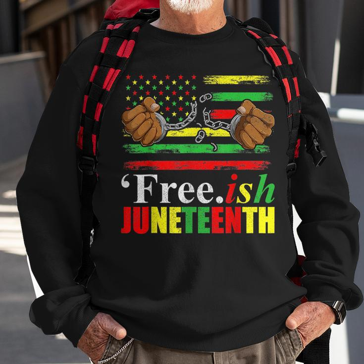 Free Ish Junenth For Men Freeish Since 1865 Flag Sweatshirt Gifts for Old Men