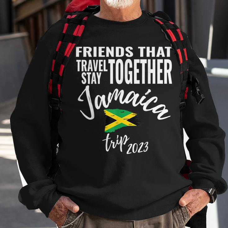 Friends That Travel Together Jamaica Girls Trip 2023 Group Sweatshirt Gifts for Old Men