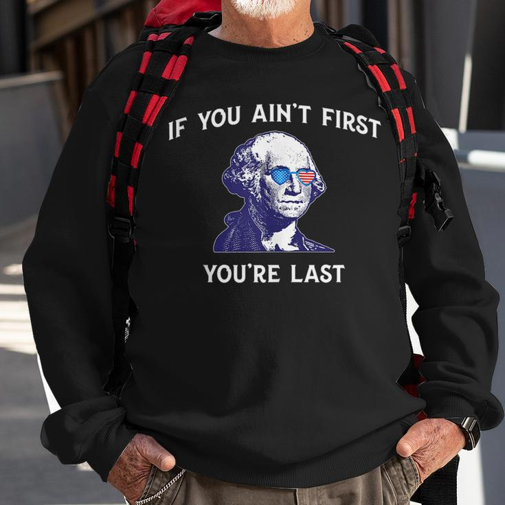 Funny 4Th Of July George Washington Independence Sweatshirt Gifts for Old Men
