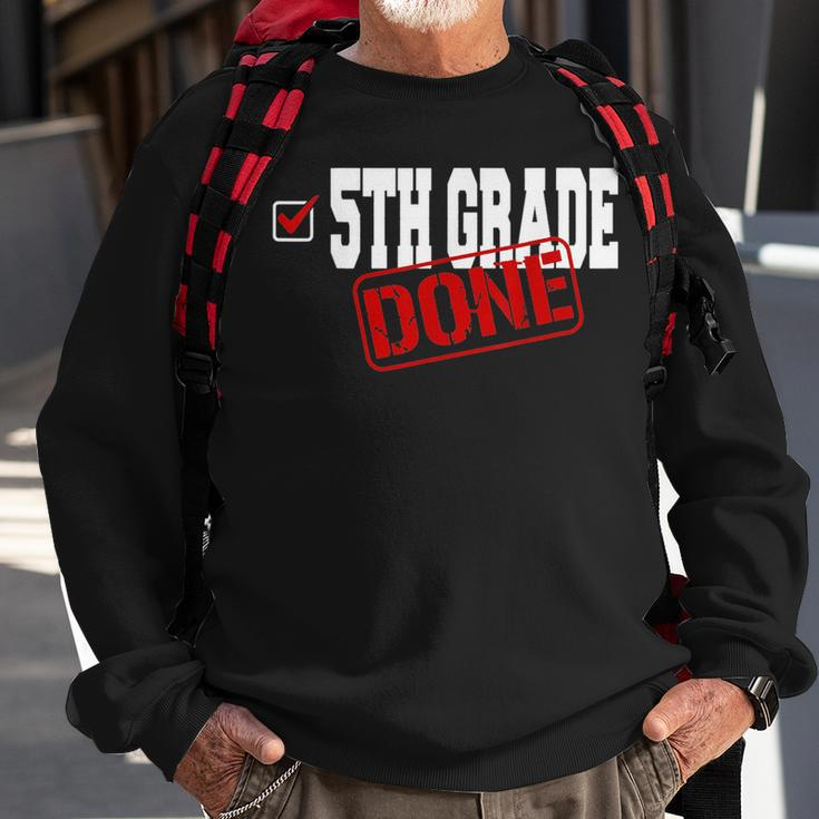 Funny 5Th Grade Done End Of Year - Last Day Of School Youth Sweatshirt Gifts for Old Men