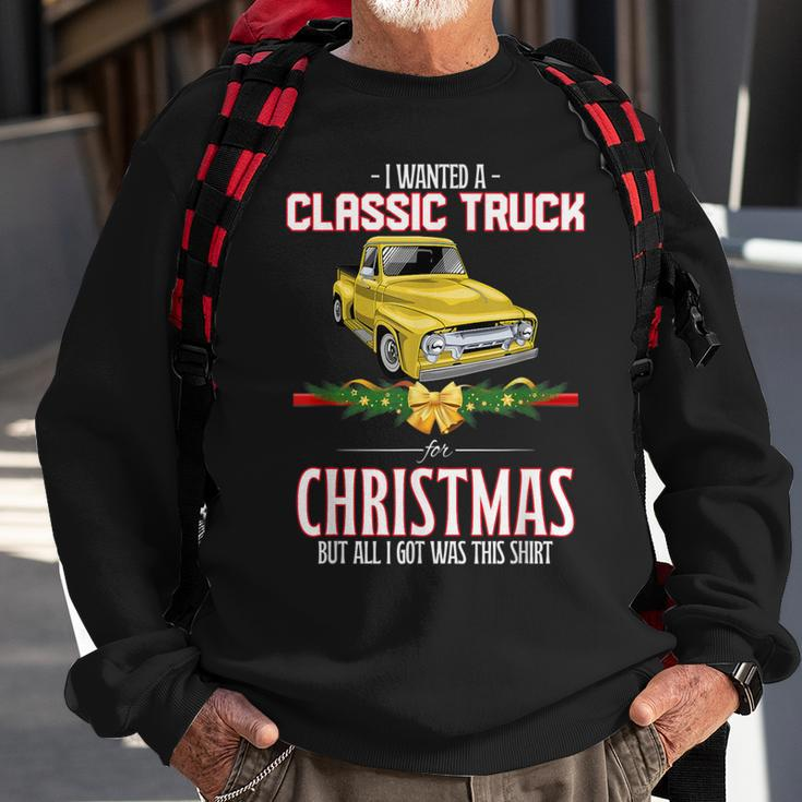Car Guy Christmas Gag For Mechanic's Old Pickup Truck Sweatshirt Gifts for Old Men
