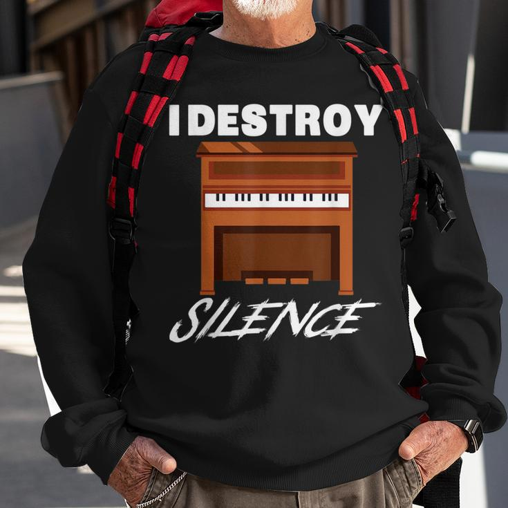 Celesta I Destroy Silence New Year Sweatshirt Gifts for Old Men