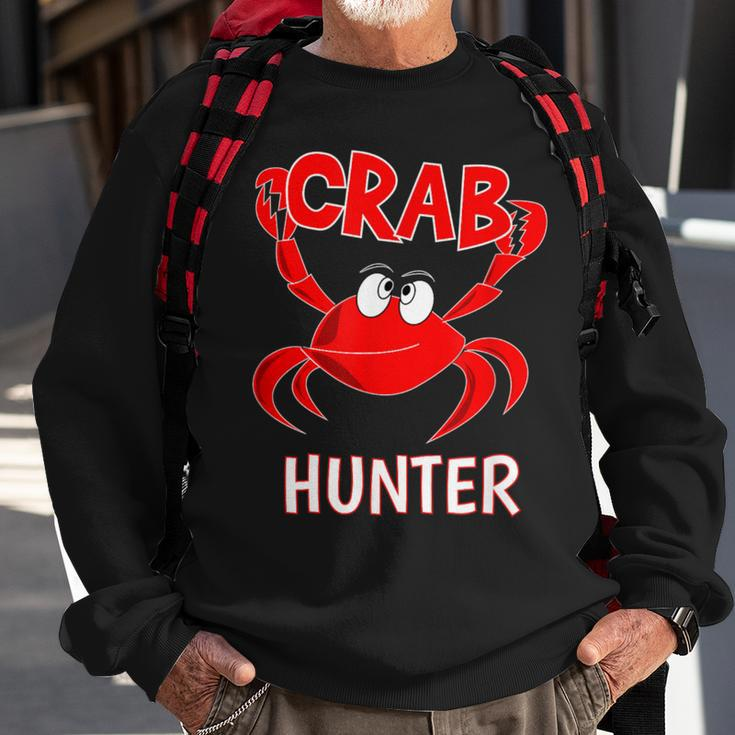 Crab Hunter Crabbing Seafood Hunting Crab Lover Sweatshirt Gifts for Old Men