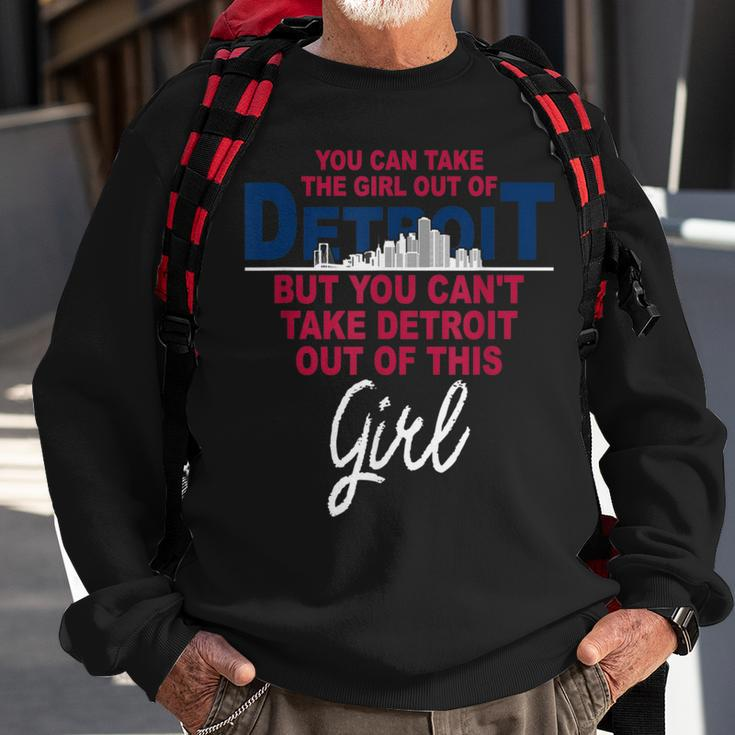 Funny Detroit Detroit Girl Relocation From Detroit Sweatshirt Gifts for Old Men