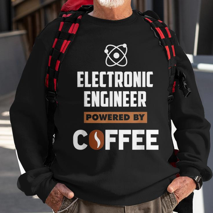 Electronic Engineer Powered By Cofee Sweatshirt Gifts for Old Men