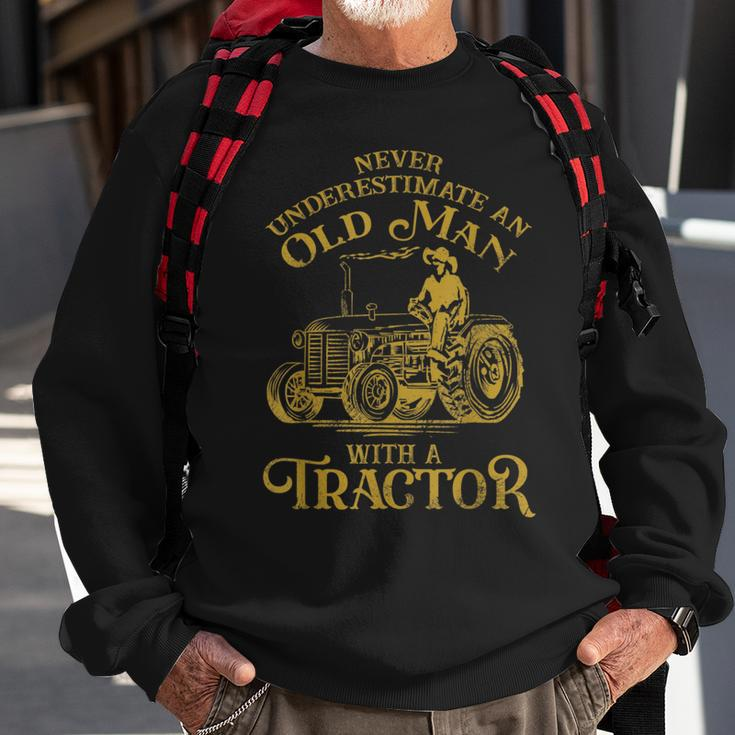 Funny Farmer Farm Tractor Farming Truck Lovers Humor Outfit Sweatshirt Gifts for Old Men