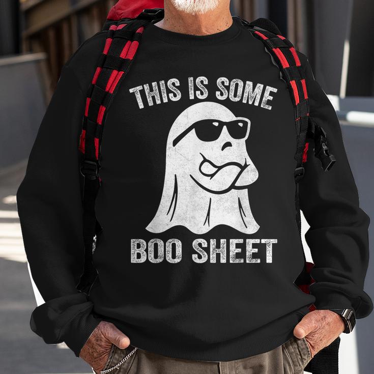 Halloween Boo Ghost Costume This Is Some Boo Sheet Sweatshirt Gifts for Old Men