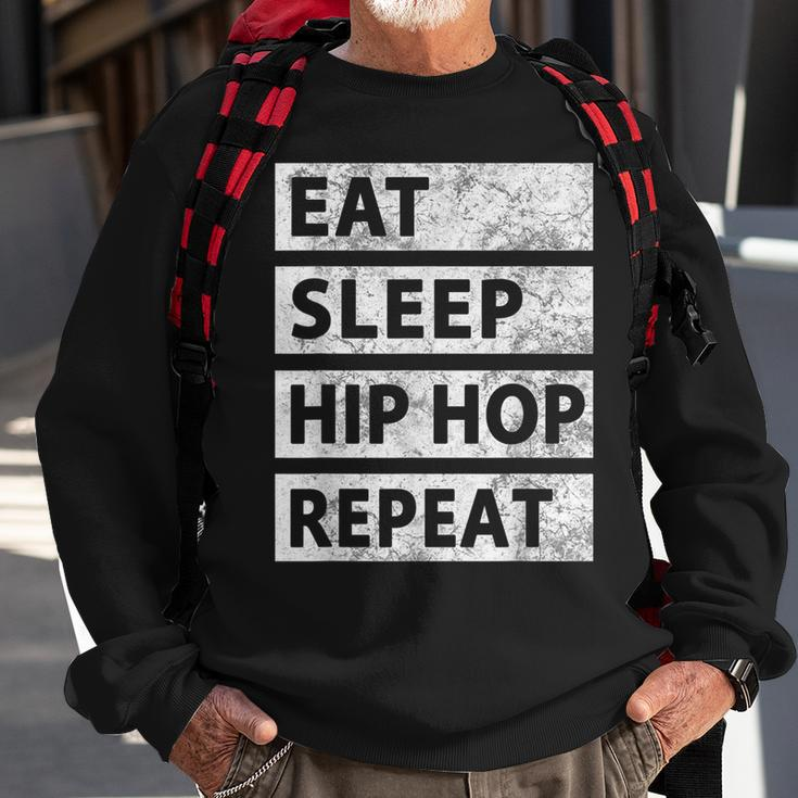 Hip Hop Eat Sleep Hip Hop Sweatshirt Gifts for Old Men