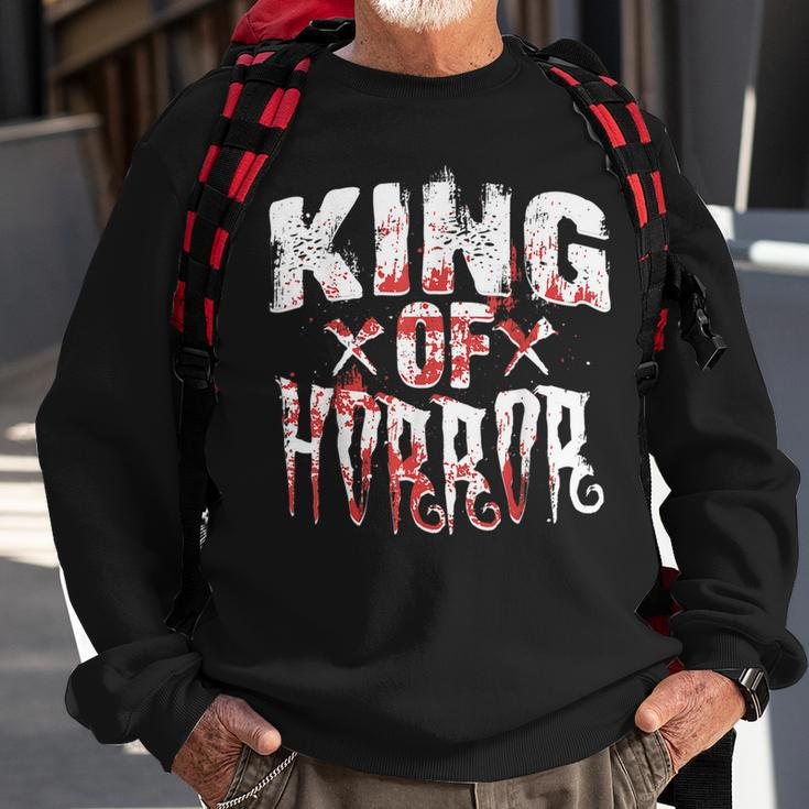Horror Movie Scary King Of Horror Men Fathers Day King Sweatshirt Gifts for Old Men