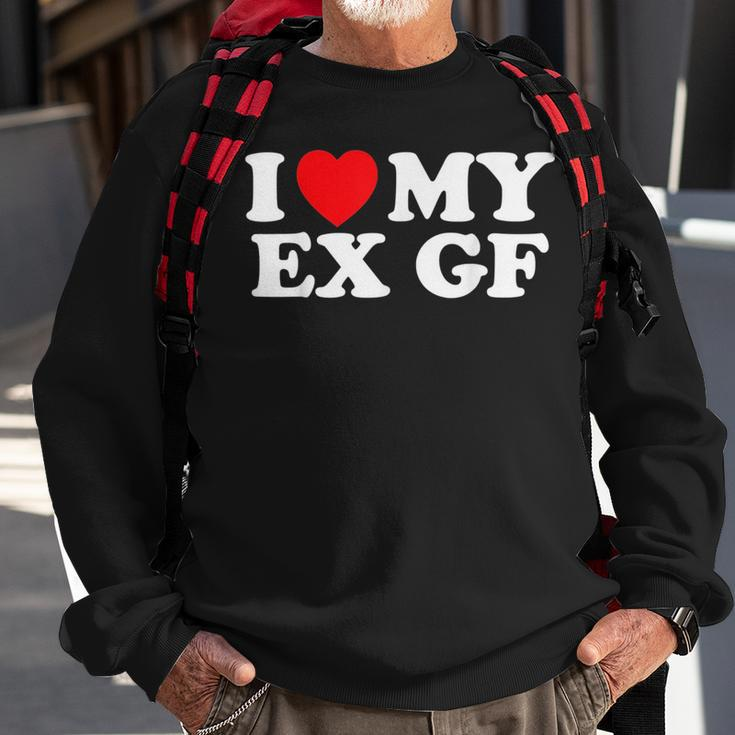 Funny I Heart My Ex Gf I Love My Ex Girlfriend Sweatshirt Gifts for Old Men
