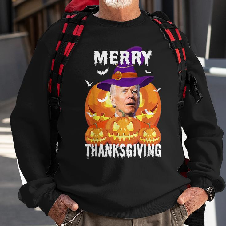 Joe Biden Confused Merry Thanksgiving For Halloween Sweatshirt Gifts for Old Men