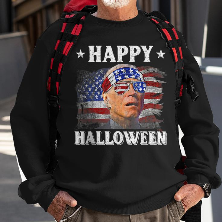 Funny Joe Biden Happy Halloween Confused 4Th Of July 2023 Sweatshirt Gifts for Old Men