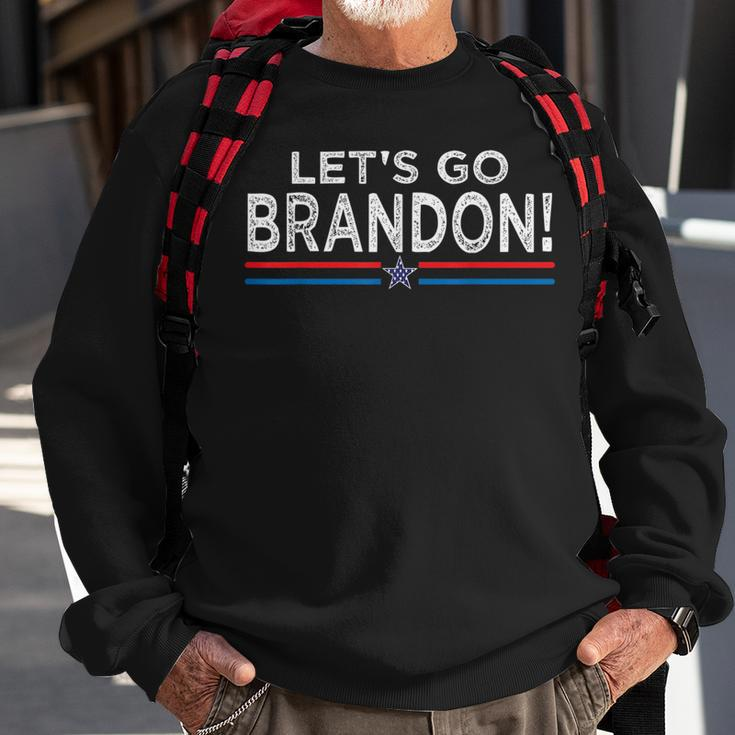 Funny Lets Go Brandon Meme Retro Vintage Design Meme Funny Gifts Sweatshirt Gifts for Old Men