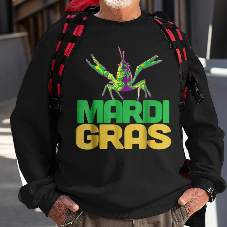 Funny Mardi Gras Crawfish Carnival New Orleans Party Sweatshirt Gifts for Old Men