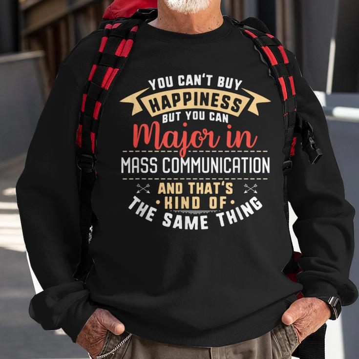 Mass Communication Major Student Graduation Sweatshirt Gifts for Old Men