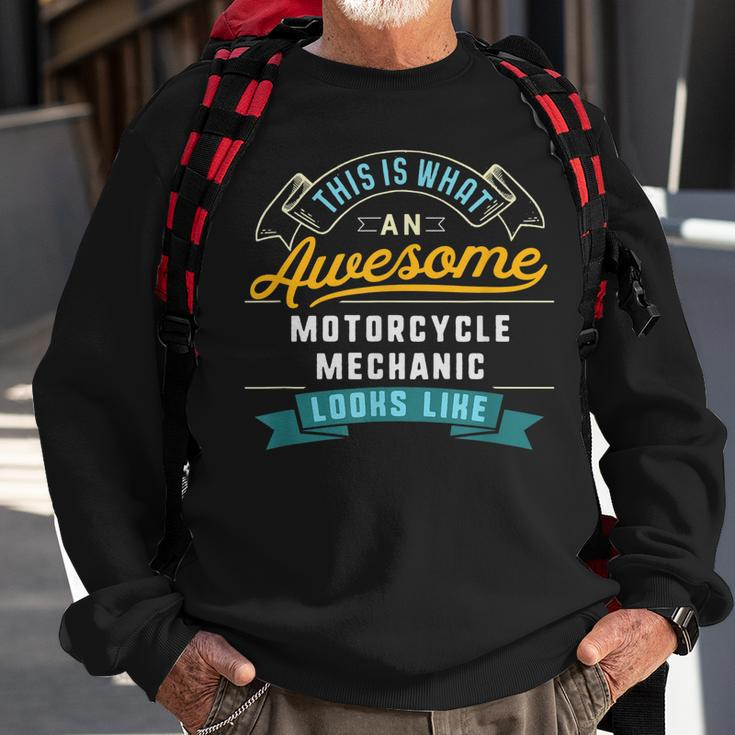 Funny Motorcycle Mechanic Awesome Job Occupation Sweatshirt Gifts for Old Men