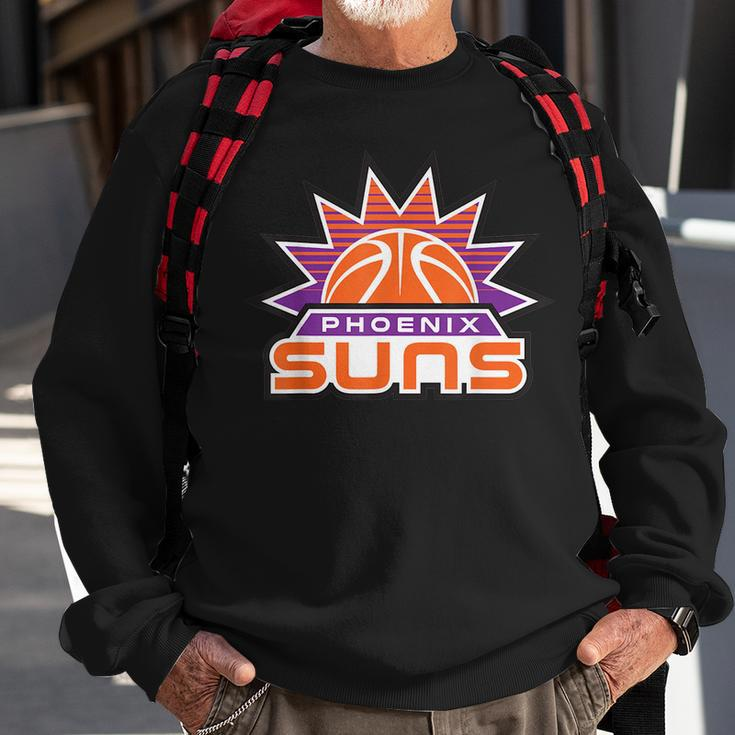 Funny Phoenix Basketball Suns Basketball Ball Shine Basketball Funny Gifts Sweatshirt Gifts for Old Men