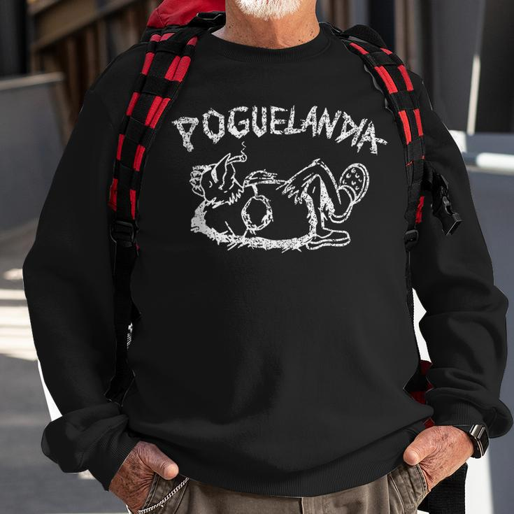 Funny Poguelandia Life Pogue Vintage Sweatshirt Gifts for Old Men