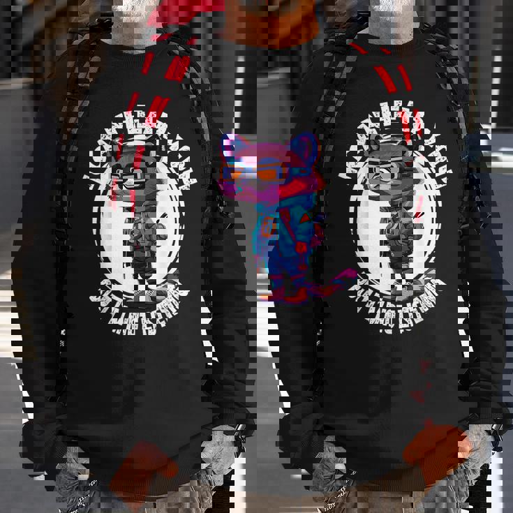 Funny Raccoon I Can Hear You But Im Listening Sweatshirt Gifts for Old Men