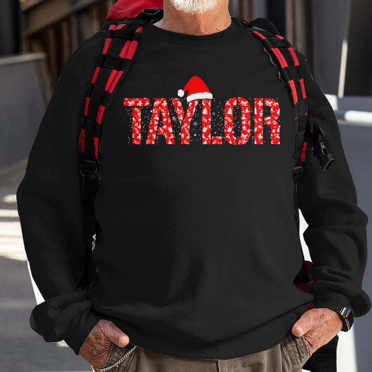 Taylor Santa First Name Christmas Taylor Sweatshirt Gifts for Old Men