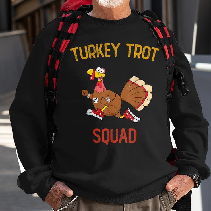 Turkey Trot Squad Friendsgiving Costume Sweatshirt Gifts for Old Men