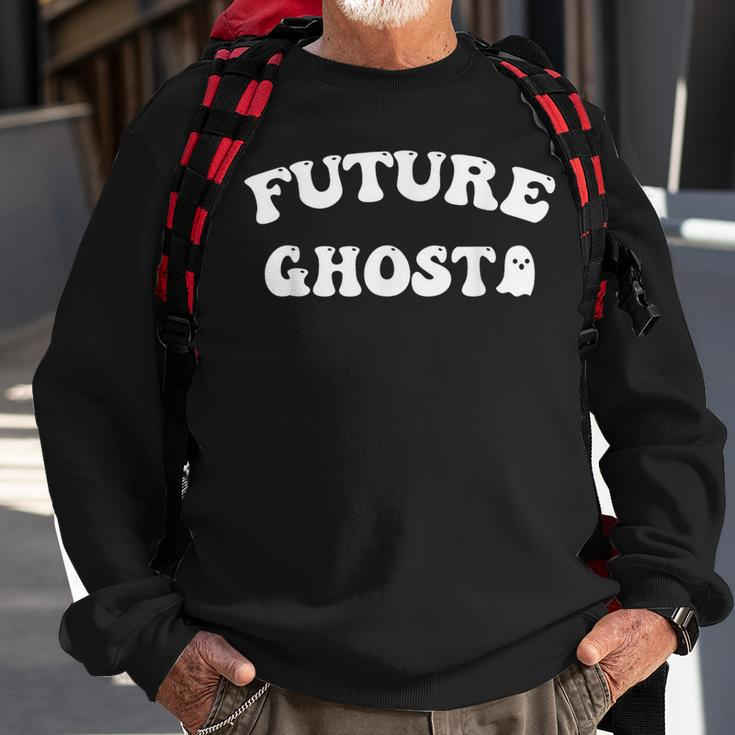 Future Ghost Halloween Costume Sweatshirt Gifts for Old Men