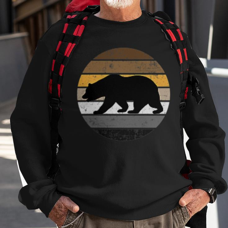 Gay Bear Pride Distressed Men Pocket Sweatshirt Gifts for Old Men
