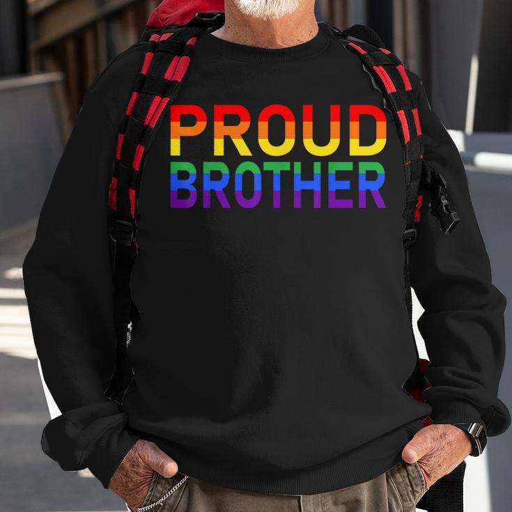 Gay Pride Lgbtqia Proud Brother Lgbt Parent Pride Brother Sweatshirt Gifts for Old Men