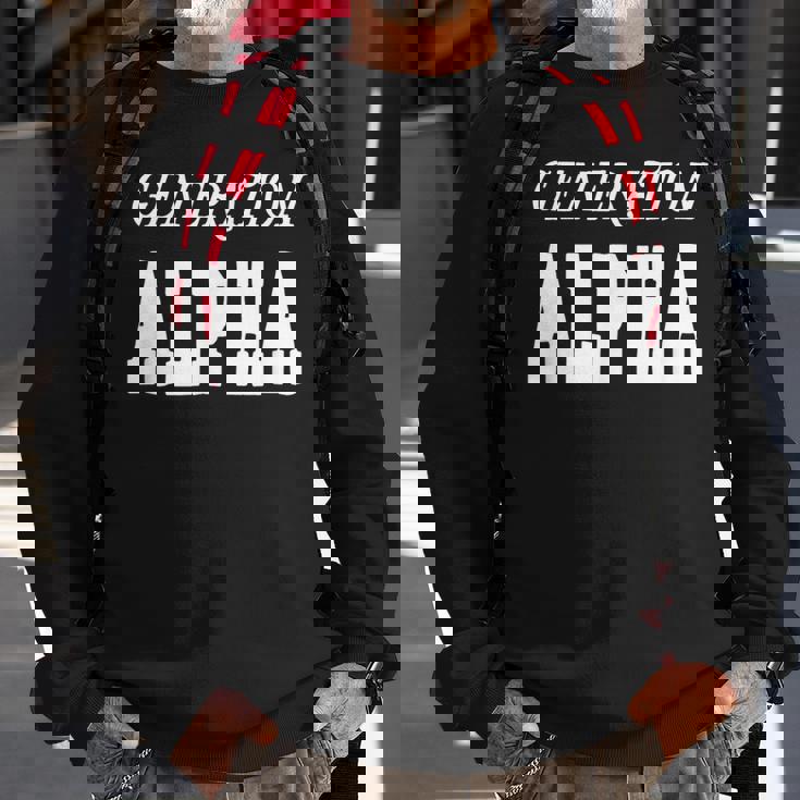 Generation Alpha Gen Alpha Sweatshirt Gifts for Old Men