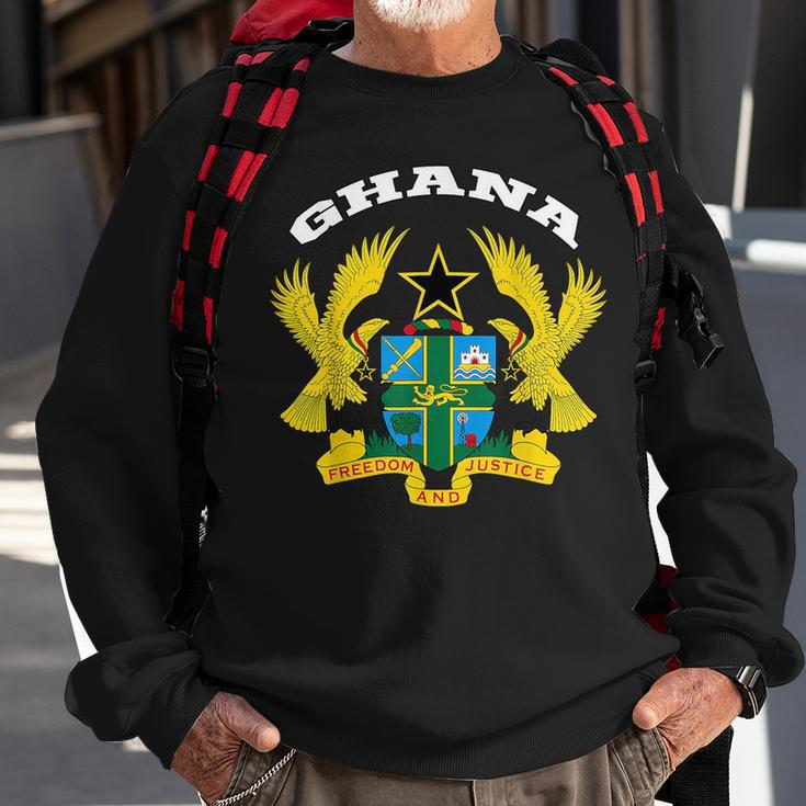 Ghana Coat Of Arms Flag Souvenir Accra Sweatshirt Gifts for Old Men