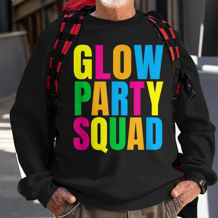 Glow Party Squad Birthday Glow Party Sweatshirt Gifts for Old Men