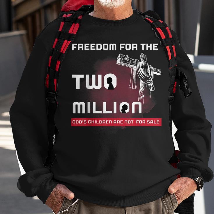 Gods Children Are Not For Sale Embracing Sound Of Freedom Freedom Gifts Sweatshirt Gifts for Old Men