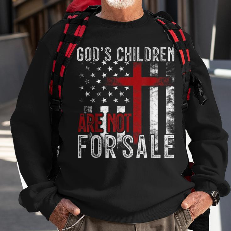 Gods Children Are Not For Sale Funny Political Political Funny Gifts Sweatshirt Gifts for Old Men