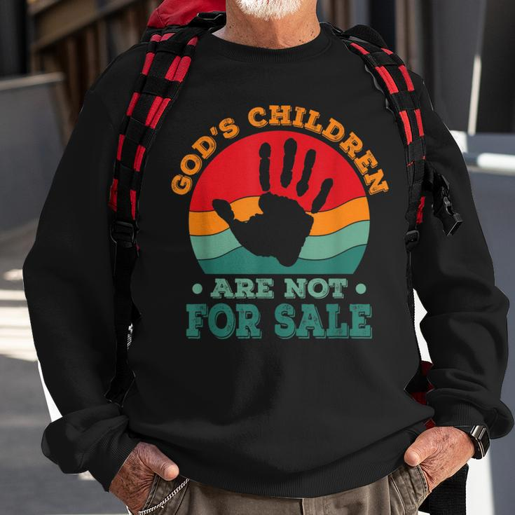 Gods Children Are Not For Sale Funny Quote Gods Childre Sweatshirt Gifts for Old Men