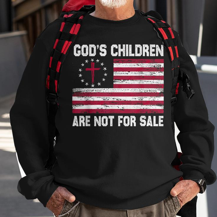 Gods Children Are Not For Sale Funny Quote Gods Children Sweatshirt Gifts for Old Men