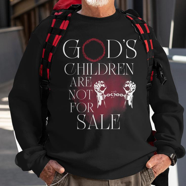 Gods Children Are Not For Sale Jesus Christ Christian Women Christian Gifts Sweatshirt Gifts for Old Men