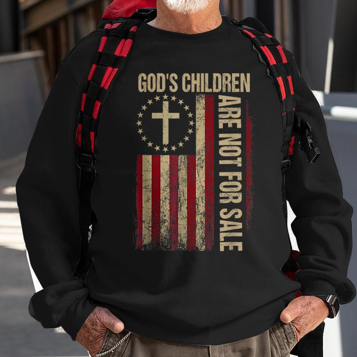 Gods Children Are Not For Sale Vintage Gods Children Sweatshirt Gifts for Old Men