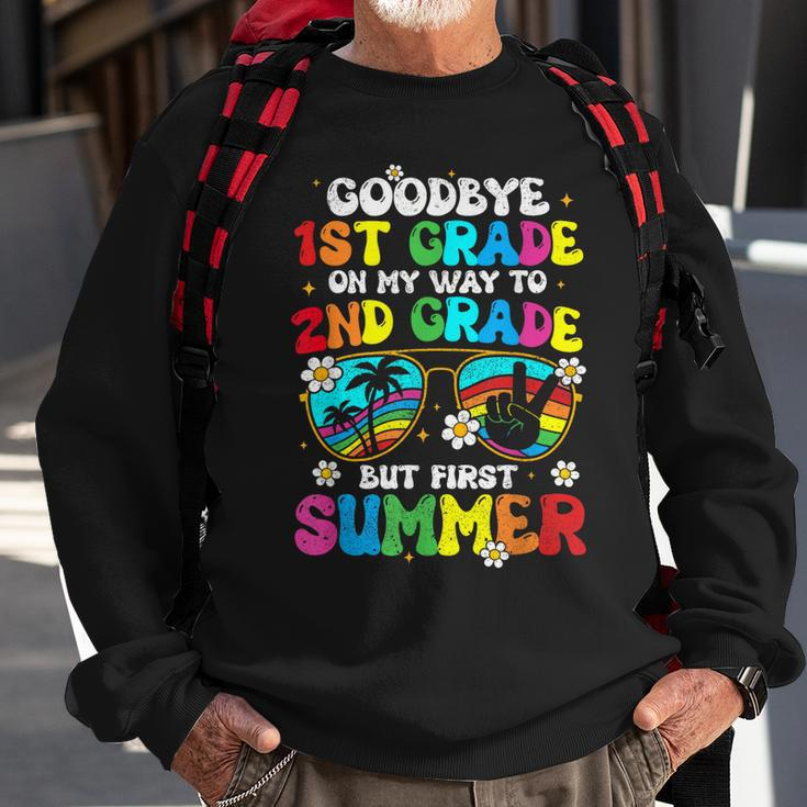 Goodbye 1St Grade Graduation To 2Nd Grade Hello Summer Kids Sweatshirt Gifts for Old Men