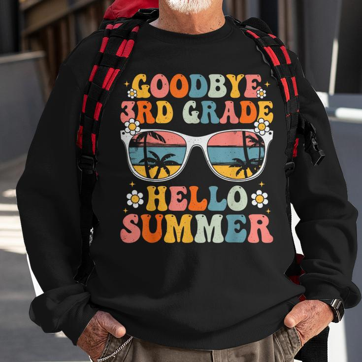 Goodbye 3Rd Grade Hello Summer Groovy Last Day Of School Sweatshirt Gifts for Old Men