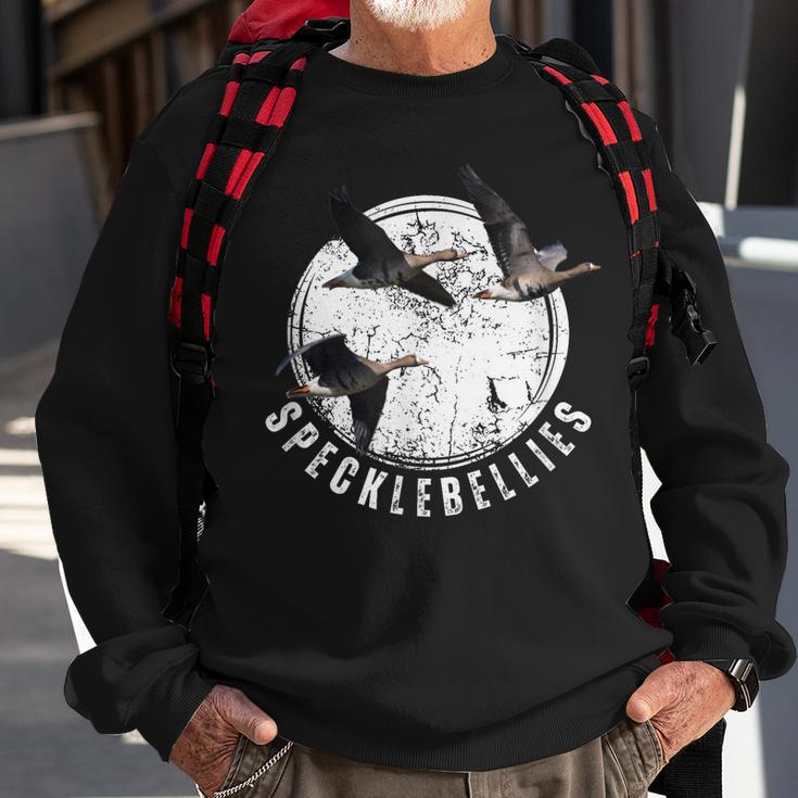 Goose Hunting Specklebellies Bar Belly Goose Sweatshirt Gifts for Old Men